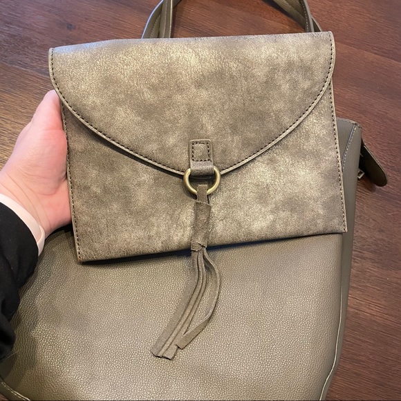 Olive Green Anthropologie Viola Tote - Picture 6 of 12
